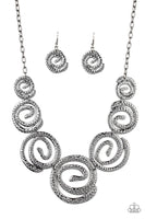 Statement Swirl - Black - Paparazzi Accessories