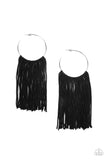 Flauntable Fringe - Black - Paparazzi Accessories