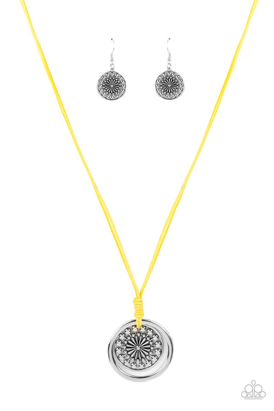 One MANDALA Show - Yellow - Paparazzi Accessories