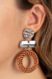 Woven Whimsicality - Brown Paparazzi Accesories