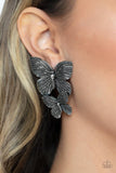 Blushing Butterflies - Silver - Paparazzi Accessories