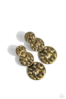 Triple Threat Texture - Brass - paparazzi accessories