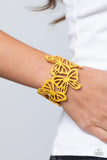 Butterfly Breeze - Yellow Paparazzi Accessories